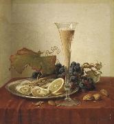 Johann Wilhelm Preyer Grapes oil on canvas